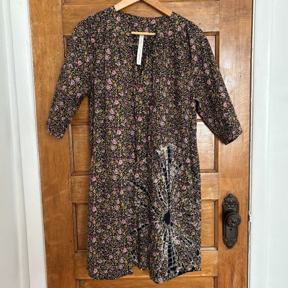 NWOT! Raquel Allegra Cotton Harmony Dress in Black Floral - 0 - Picture 1 of 9